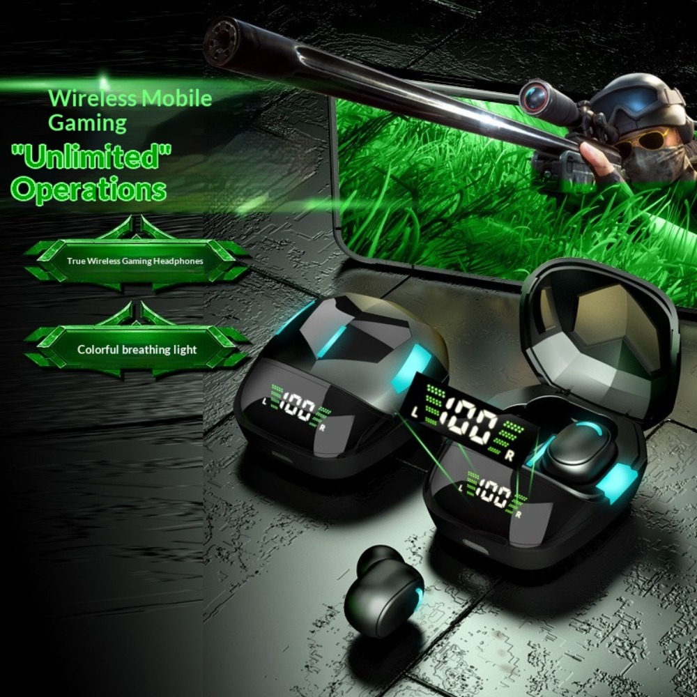 Esports Gaming Mobile - Bluetooth Kulaklık Pil Seviyesi Göstergesi Gürültü