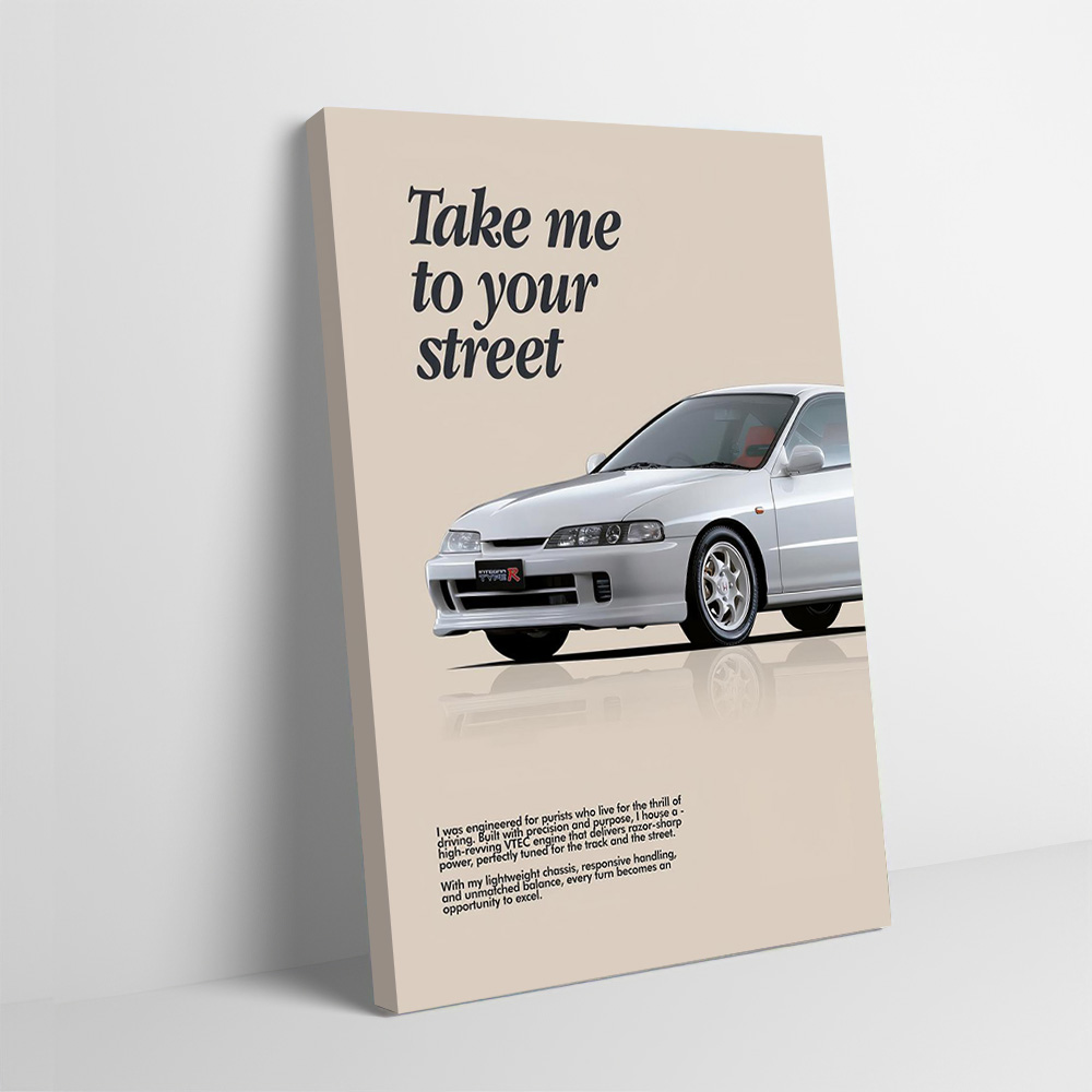 Esports Gaming Poster - Spor Araba Integra Type R Baskılı