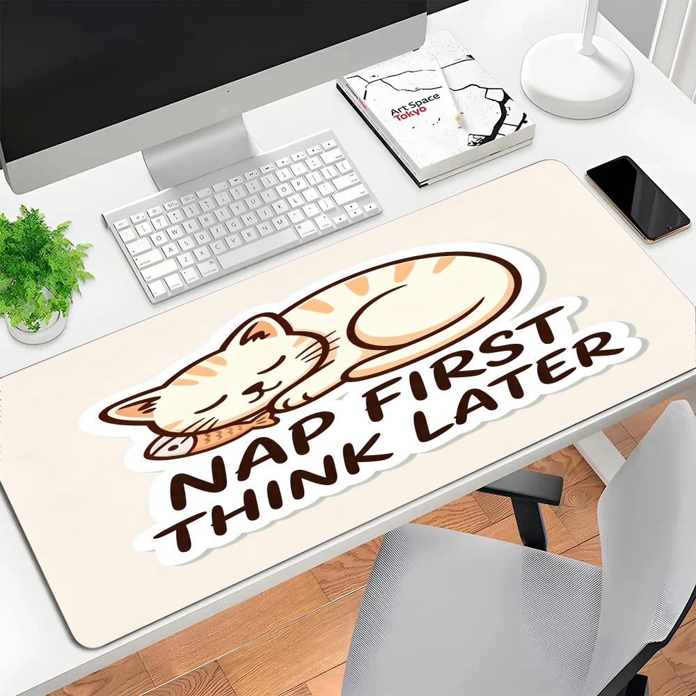 Esports Gaming Design - E-spor Mouse Pad Kawaii Uyuyan Kedi