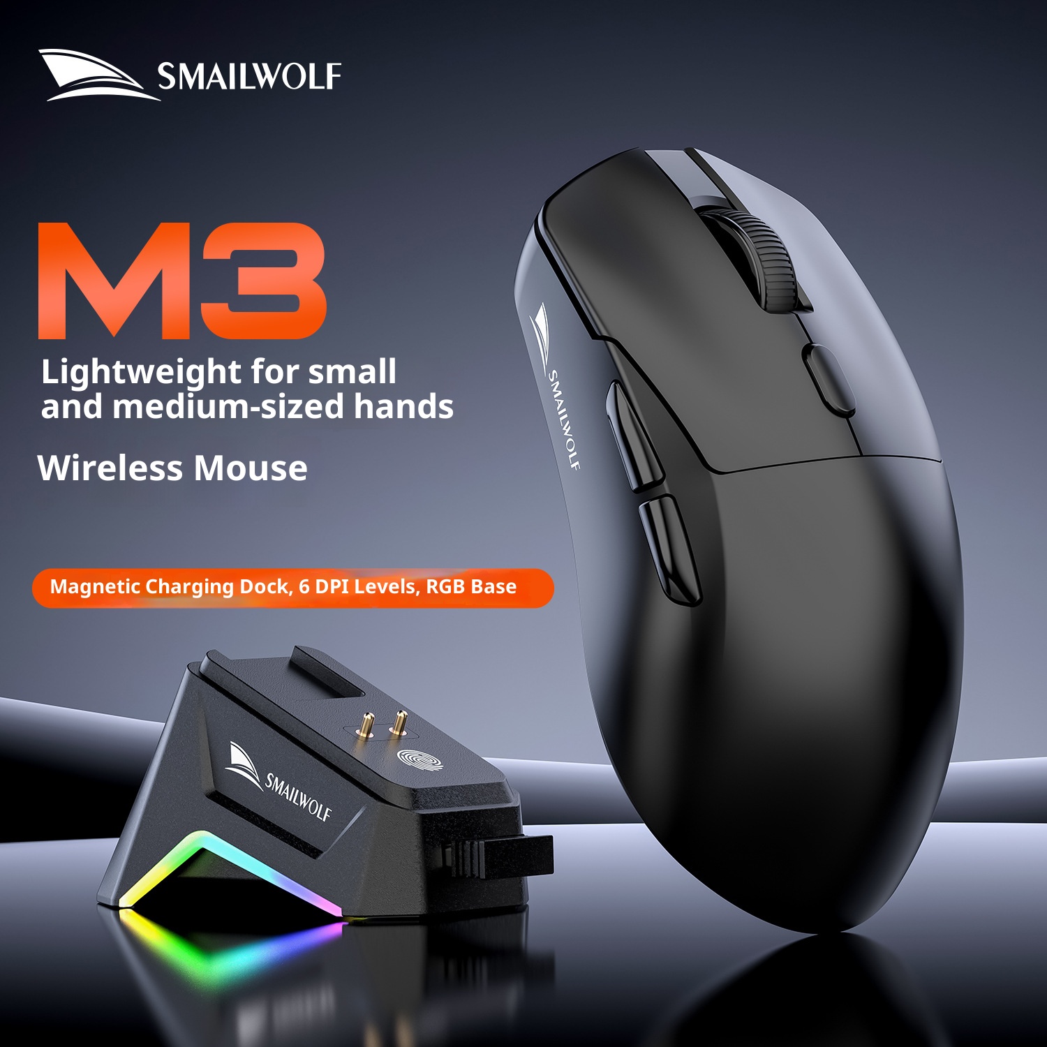Esports Wireless Gaming Mouse - SMAILWOLF M3 PRO Kablosuz Bluetooth üç