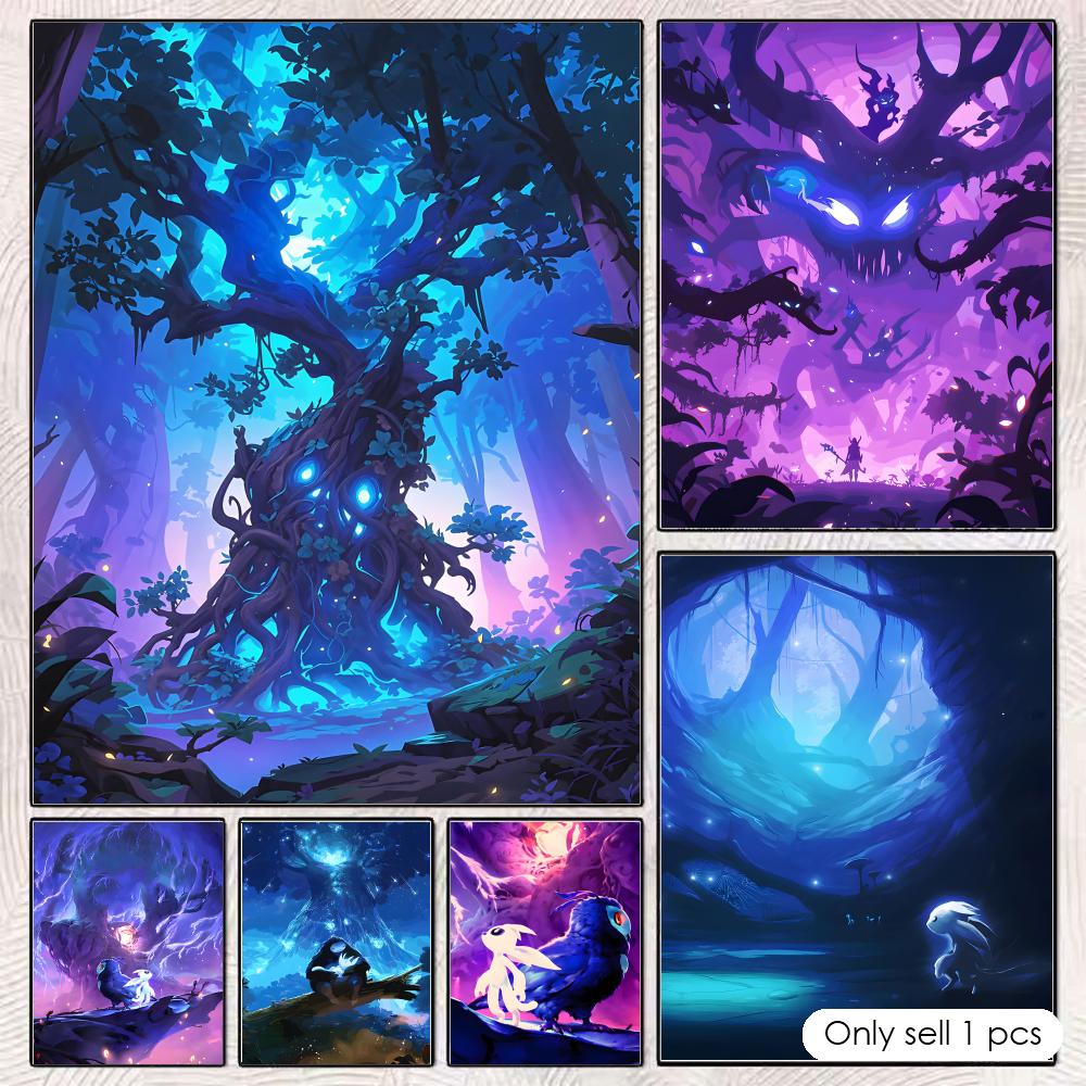 Esports Gaming Wallpaper - O-Ori ve B-Blind F-ForestS Poster Duvar