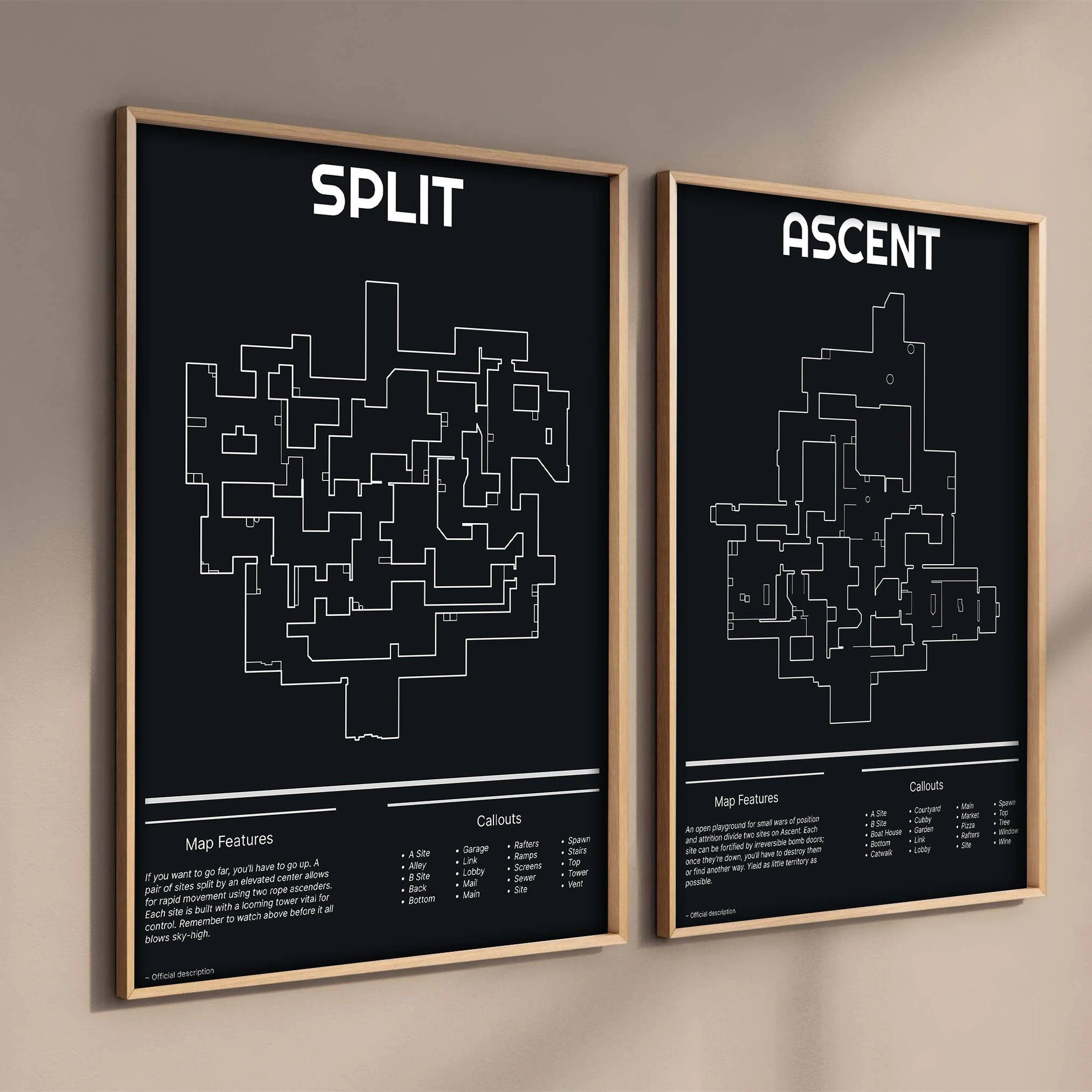Esports Gaming Poster - Retro 2023 Sıcak Oyun Valorant Haritası