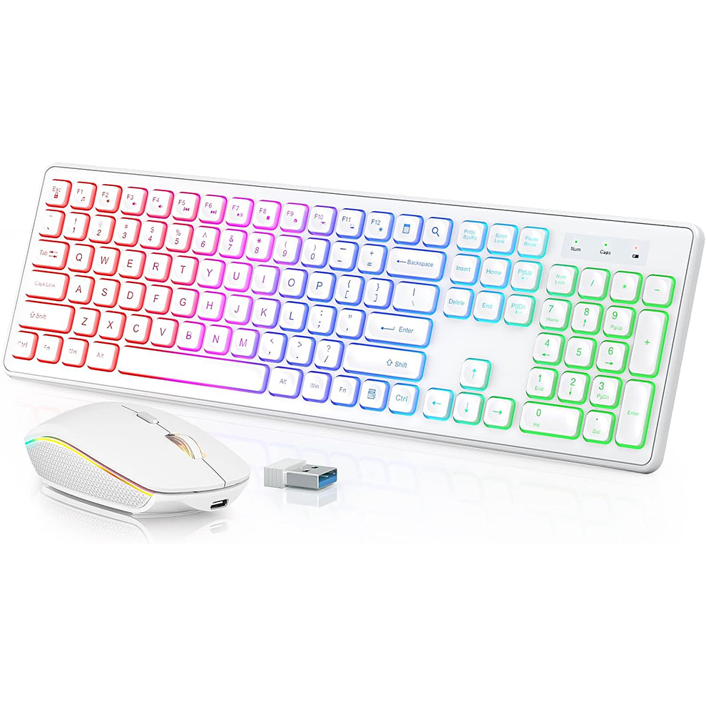 Esports Wireless Gaming Mouse - Arkadan Aydınlatmalı Kablosuz Klavye ve Fare,