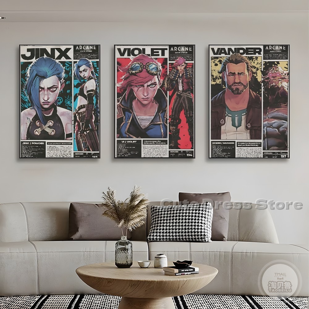 Arcane Kanvas Baskı Çerçevesiz - Esports Gaming Poster incelemesi ve fiyatı