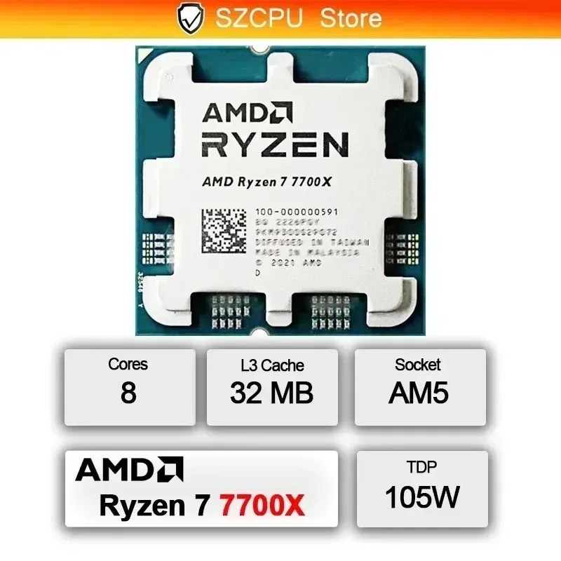 AMD Ryzen 7 7700X İşlemci Yeni - Amd Cpu Ryzen 7 incelemesi ve fiyatı