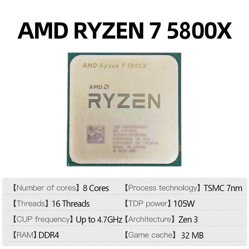 AMD Ryzen 7 5800X GHz, AM4 Sok - Amd Cpu Ryzen 7 incelemesi ve fiyatı
