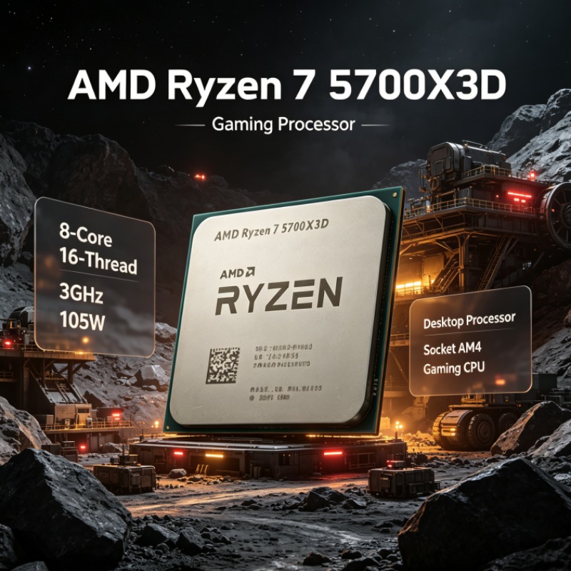 AMD Ryzen 7 5700X3D Masaüstü İ - Amd Cpu Ryzen 7 incelemesi ve fiyatı