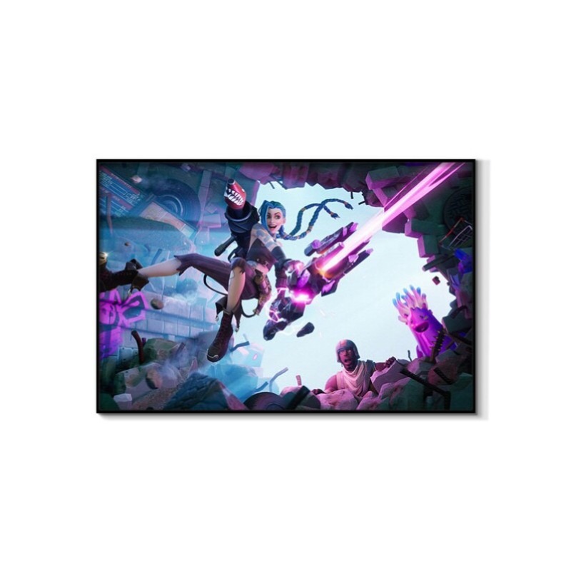 Arcane Jinx Çift Versiyonlu Çe - Esports Gaming Poster incelemesi ve fiyatı