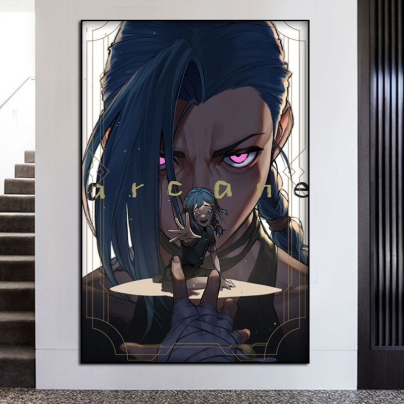 Arcane Jinx Çift Versiyonlu Çe - Esports Gaming Poster incelemesi ve fiyatı