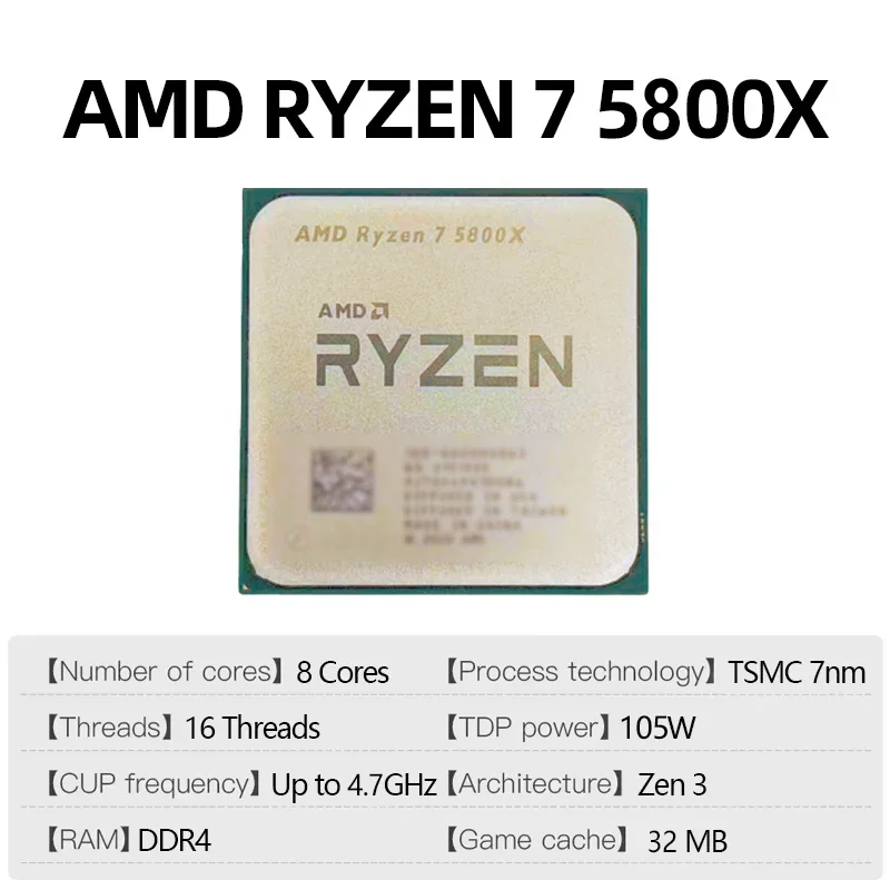 AMD Ryzen 7 5800X AMD R7 5800X - Amd Cpu Ryzen 7 incelemesi ve fiyatı