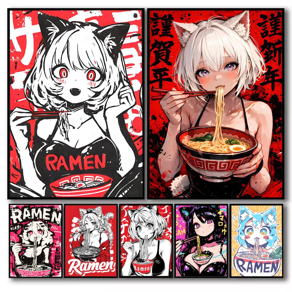 Anime Kedi Kız Resim Kaligrafi - Esports Gaming Poster incelemesi ve fiyatı