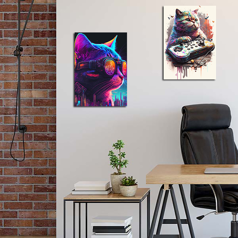 80s renkli Punk Neon Gamer içi - Esports Gaming Wallpaper incelemesi ve fiyatı