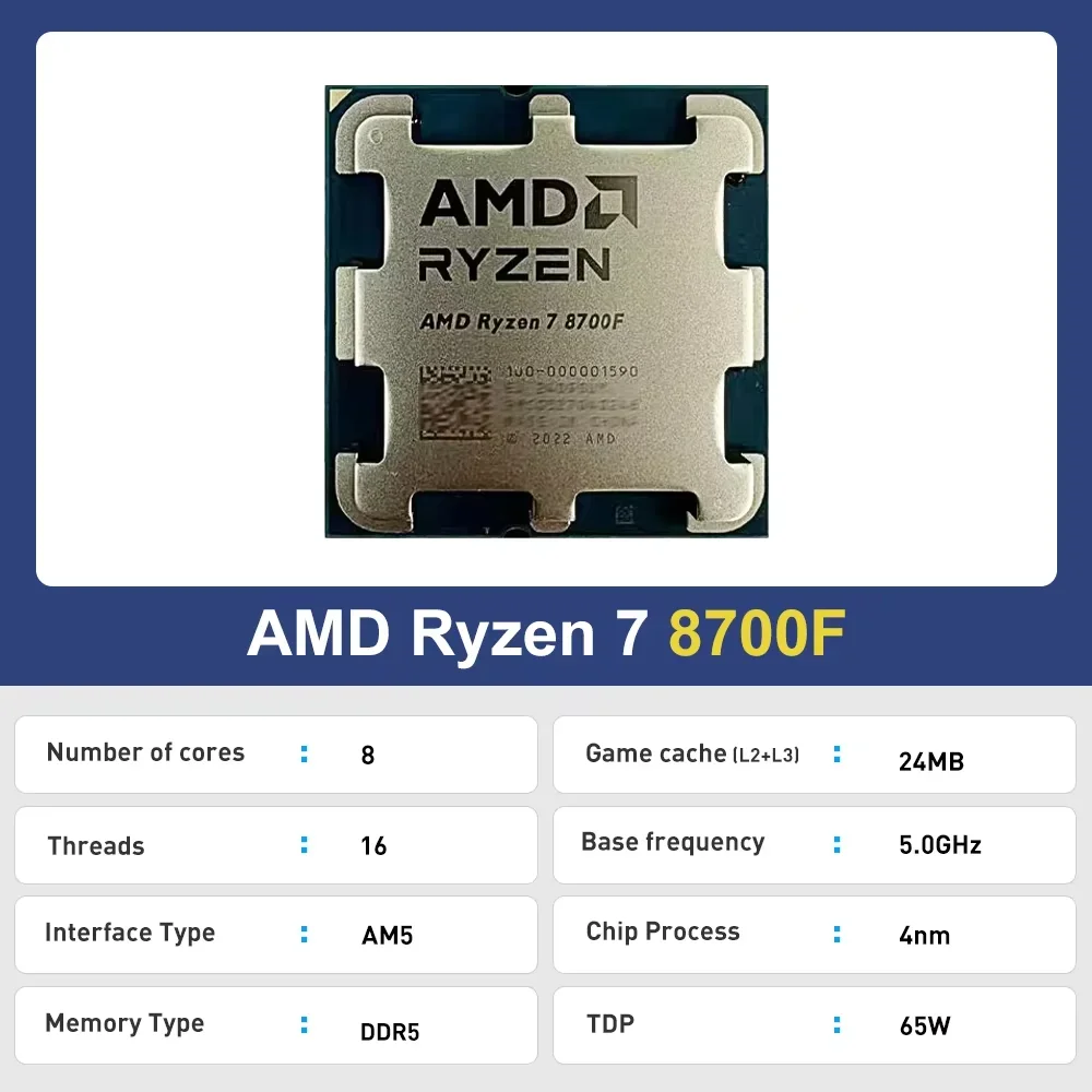 YENİ AMD Ryzen 7 8700F R7 8700 - Amd Cpu Ryzen 7 incelemesi ve fiyatı